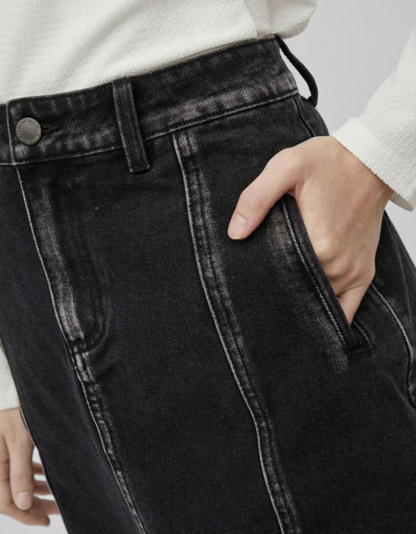 Bilde av VILA VIKALI BILLY HW DENIM SKIRT- SORT