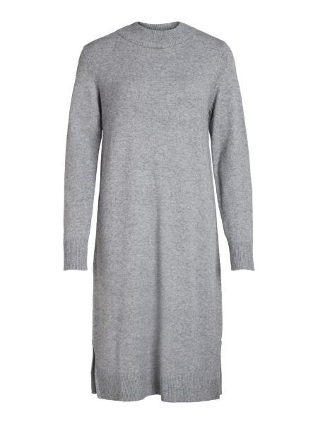 Bilde av VIRIL CREWNECK L/ S MIDI DRESS - GRÅ