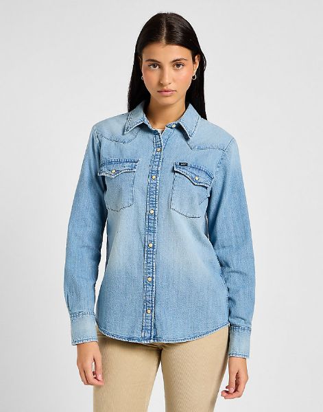 Bilde av REGULAR JEANS SKJORTE - BLÅ