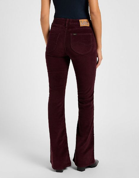 Bilde av BREESE BOOTCUT VELVET L 33 - BURGUNDER