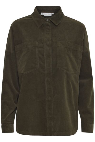 Bilde av PZSALLY OVERSHIRT - ARMYGRØNN