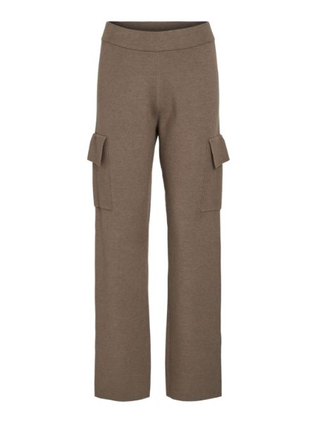 Bilde av CASSIE CARGO KNIT PANTS - LYSEBRUN