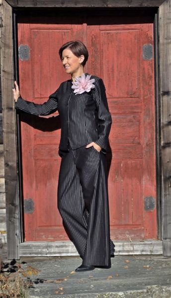 Bilde av PANTS PINSTRIPE JERSEY 14341 249-4060-49