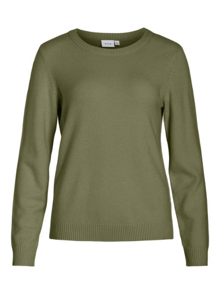 Bilde av VIRIL O-NECK LANGERMET STRIKKET TOPP - CAPULET OLIVE