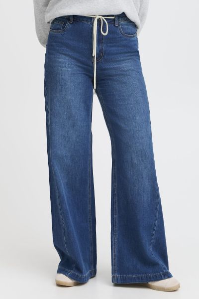 Bilde av PZINGRID HW JEANS WIDE LEG - MEDIUM BLÅ DENIM